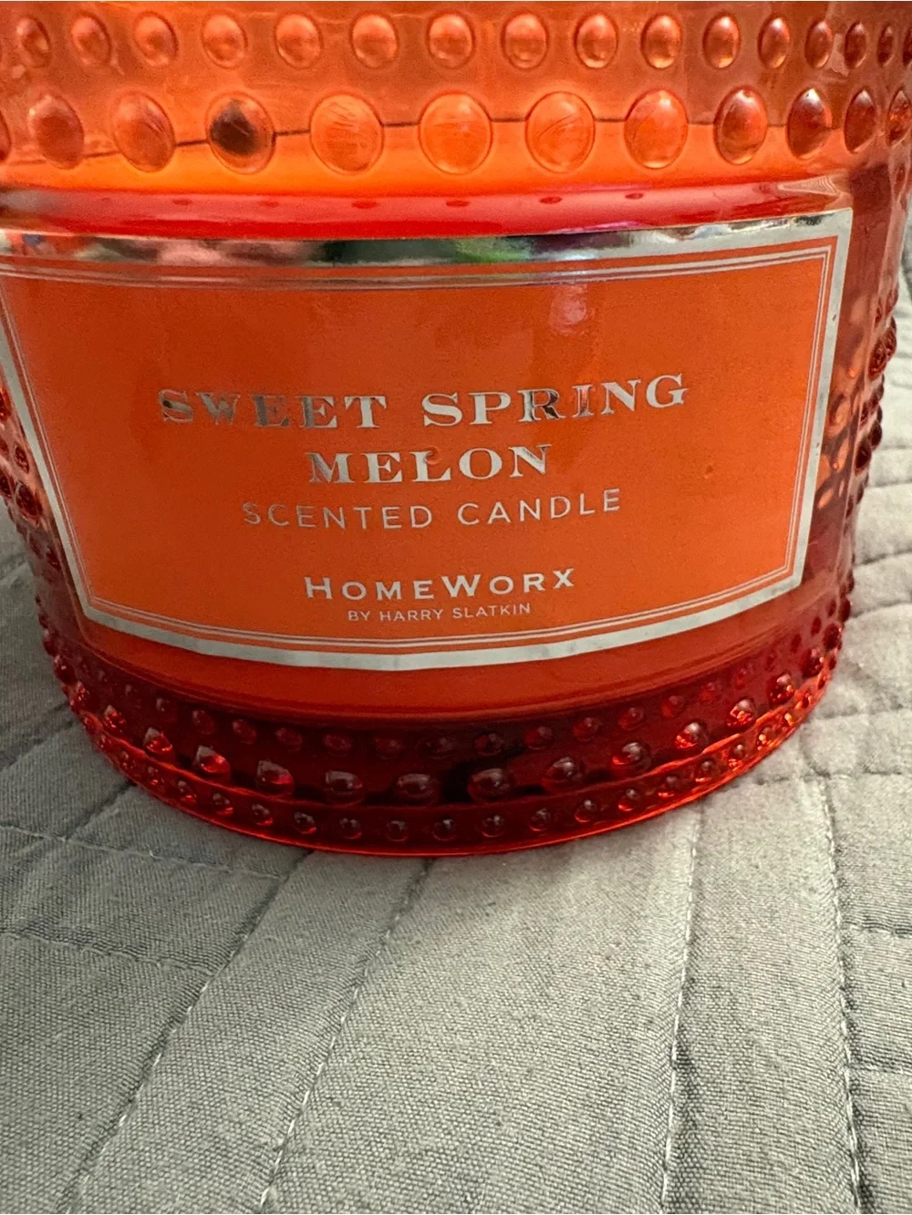 HomeWorx by Harry Slatkin Sweet Spring Melon 4 Wick 18 Oz Candle New